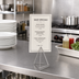 Thumbnail image #2 for American Metalcraft Geometric Silver Metal Menu Card Holder, 4-Inch