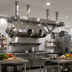 Thumbnail image #2 for Advance Tabco SC-60 Ceiling-Mounted Triple-Bar Stainless Steel Pot Rack, 60 Inch W x 22 Inch D