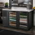 Thumbnail image #2 for True Premier Bar 60-Inch Pass-Thru 2-Section Refrigerated Back Bar Cooler with 4 Glass Doors