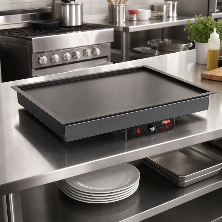 Product image #2 for Hatco Glo-Ray Built-In Rectangular Heated Shelf with Recessed Top, 25.5 x 17 Inch Overall