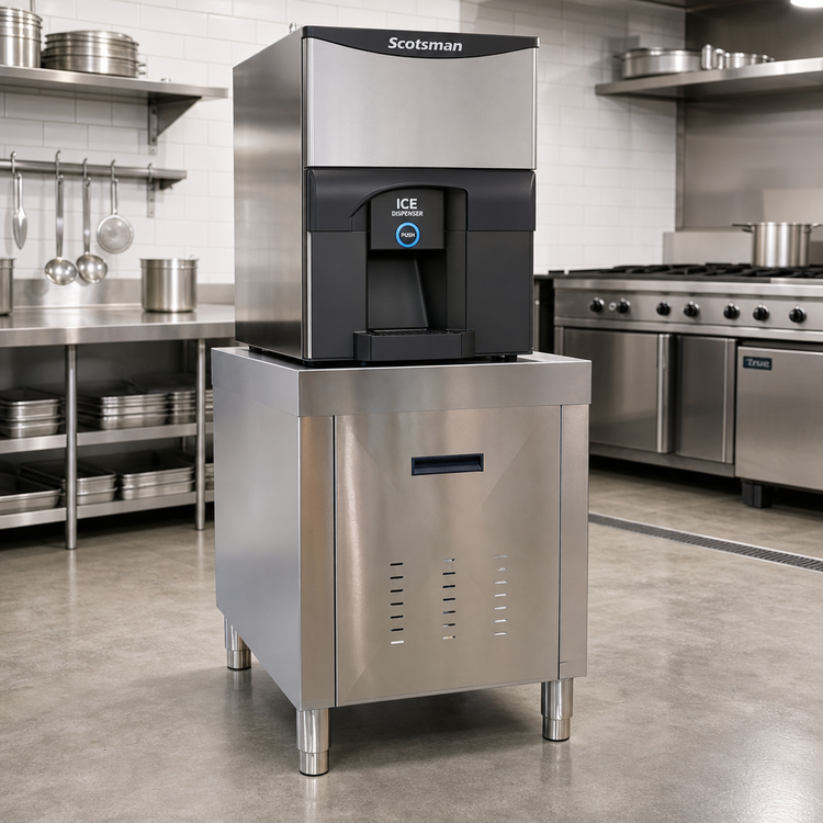 Product image #2 for Scotsman IODST30 Stainless Steel Machine Stand for IOD200/IOD250 Ice Only Dispensers