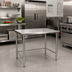 Thumbnail image #2 for Eagle Group BlendPort Deluxe Series 30 x 30 Inch Square Flat Top Stainless Steel Work Table