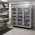 Thumbnail image #2 for Beverage-Air Horizon Series 3-Section Glass Door Reach-In Freezer, Top-Mounted Self-Contained, 69.1 Cu. Ft.