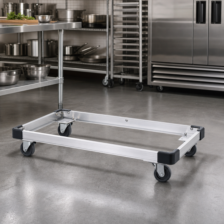 Product image #2 for Metro 42"W x 18"D Aluminum Truck Dolly Frame with Corner Bumpers