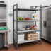 Thumbnail image #2 for Cambro Camshelving Basics Plus 4-Tier Solid Stationary Starter Unit, 21 x 36 x 72 Inches, Brushed Graphite