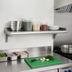 Thumbnail image #2 for Eagle Snap-n-Slide Commercial Wall Shelf, 36-Inch Wide x 12-Inch Deep, Rolled Front Edge, 16/430 Stainless Steel