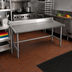 Thumbnail image #2 for Eagle Spec-Master Marine Series Stainless Steel Work Table with 4-1/2-Inch Backsplash, 48 x 36 Inches