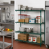 Thumbnail image #3 for Metro Super Erecta Super Adjustable Add-On Wire Shelving Unit, 48W x 21D x 63H, 4 Shelves, Metroseal 3 Green Epoxy Finish
