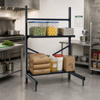 Thumbnail image #2 for Metro SmartLever SM862472-KIT Cantilevered Shelving Starter Base Kit, 72 x 24-Inch Shelf Compatibility, Epoxy-Coated Steel