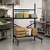 Thumbnail image #2 for Metro SmartLever Cantilevered Shelving Starter Base Kit, 76-1/4-Inch W x 28-1/2-Inch D x 86-3/8-Inch H, Epoxy-Coated Steel