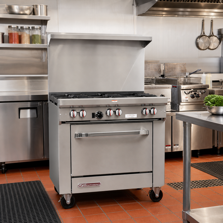 Product image #2 for Southbend S-Series 36-Inch 6-Burner Gas Restaurant Range with Cabinet Base