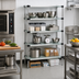 Thumbnail image #2 for Quantum 5-Shelf Solid Stainless Steel Shelving Starter Kit, 48-Inch W x 21-Inch D x 63-Inch H
