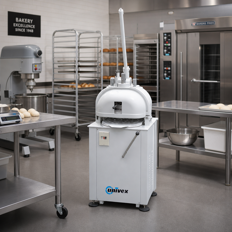 Product image #2 for Univex SBDR15 Semi-Automatic Bun Divider/Rounder, 15-Piece, 5.29-12.69 oz.