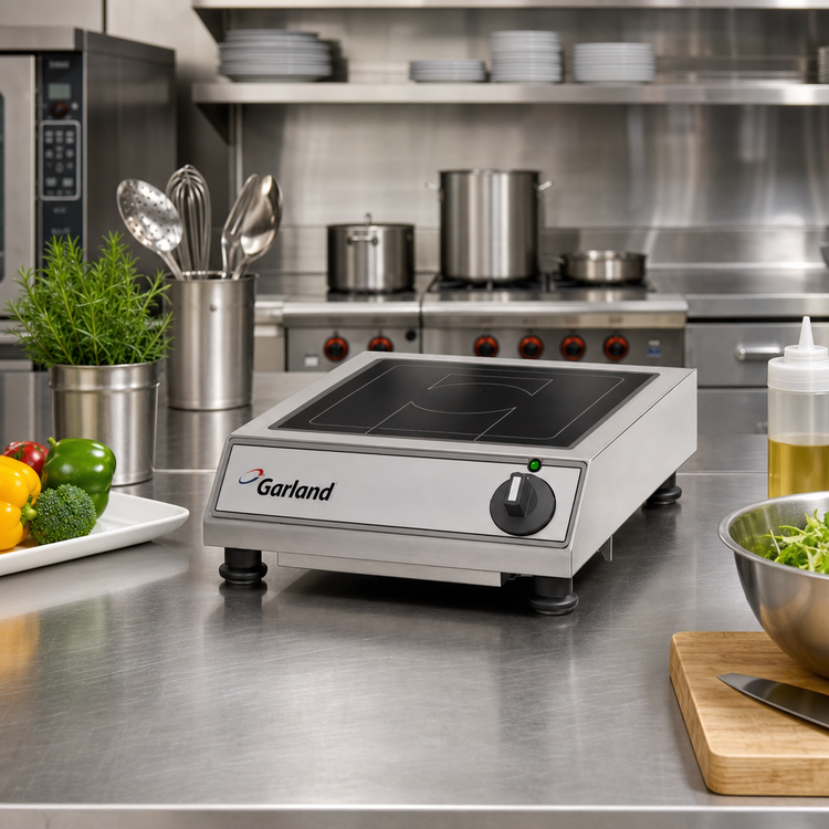 Product image #2 for Garland Quick Ship Countertop Single-Burner Induction Baby Hob Cooktop with 10.2-Inch Ceran Glass Top