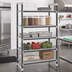 Thumbnail image #2 for Cambro Camshelving® Elements XTRA 5-Tier Stationary Starter Shelving Unit, 24 x 36 x 64 Inches, Speckled Gray