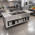 Thumbnail image #2 for 75-Inch Three-Compartment Drop-In Stainless Steel Sink with Dual Drainboards