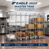 Thumbnail image #2 for Eagle Group Master Trak 8 Ft. Overhead Track Kit for High-Density Storage Systems
