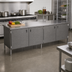 Thumbnail image #2 for John Boos Enclosed Base Stainless Steel Work Table with Hinged Doors, 132