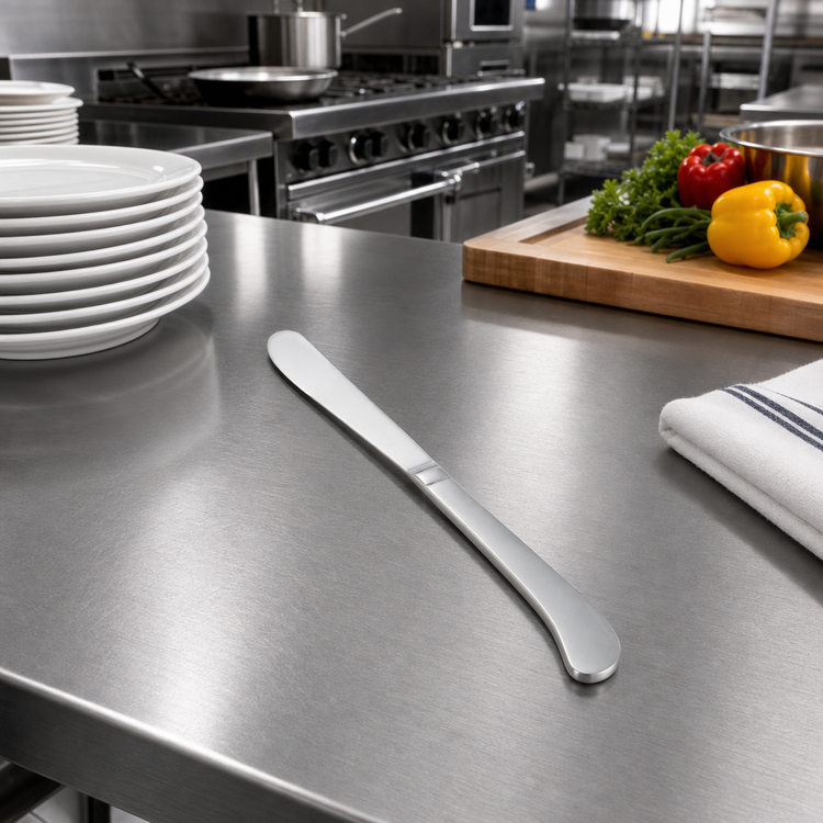 Product image #3 for Winco Lafayette 7-3/8 Inch Heavy Weight Dinner Knife, 18/0 Stainless Steel, Satin Finish