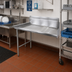 Thumbnail image #2 for Advance Tabco Left-Hand Straight Clean Dishtable with 10-1/2-Inch Backsplash