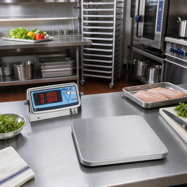 Product image #3 for Edlund Wireless Bluetooth Portion Control Food Scale with 10" x 10" Stainless Steel Platform