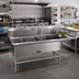 Thumbnail image #2 for John Boos Pro-Bowl Commercial 4-Compartment Sink with 30-Inch Right Drainboard, 14 Gauge Stainless Steel
