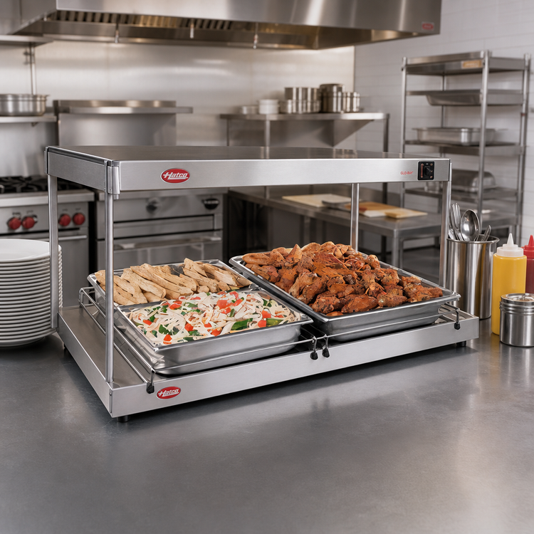 Product image #2 for Hatco Glo-Ray 18-Inch Free-Standing Heated Shelf, 13.75-Inch Deep