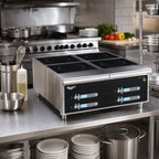 Thumbnail image #2 for Vollrath 924HIDC 4-Burner Digital Countertop Induction Range, Stainless Steel, 208-240V