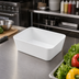 Thumbnail image #3 for American Metalcraft 38 oz Rectangular ABS Plastic Bowl, White