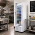 Thumbnail image #2 for Beverage Air Marketeer 1-Section Hinged Glass Door Refrigerated Merchandiser, 7.69 Cu. Ft., White, Bottom-Mounted, Self-Contained
