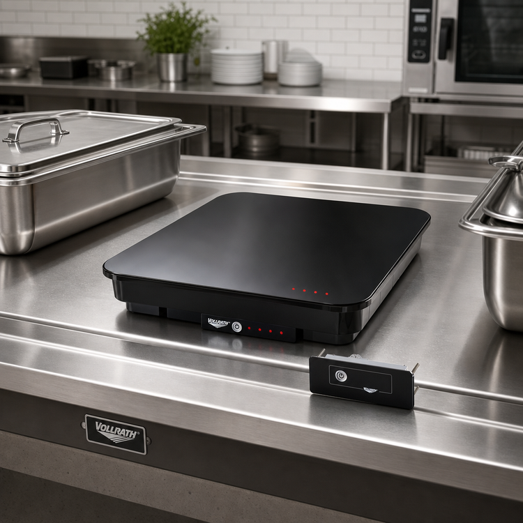 Product image #2 for Vollrath Mirage® Drop-In Induction Buffet Warmer, Black Ceramic Glass, 300W