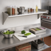 Thumbnail image #2 for Eagle Group WS1224TL Wall-Mounted Tab-Lock Shelf, 24 x 12 Inches, 16-Gauge 430 Stainless Steel