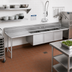 Thumbnail image #2 for 83-Inch 3-Compartment 16-Gauge 304 Stainless Steel Sink Dishtable with Left Drainboard