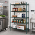 Thumbnail image #3 for Metro Super Erecta Stationary 5-Shelf Wire Shelving Starter Unit, 30 x 24 x 74 Inches, Metroseal 3 Epoxy-Coated Green