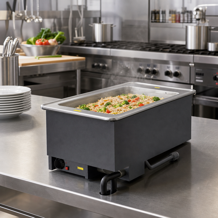 Product image #2 for Vollrath Drop-In Electric Hot Food Well, Insulated, 1 Full-Size Pan, Wet Operation, 208V