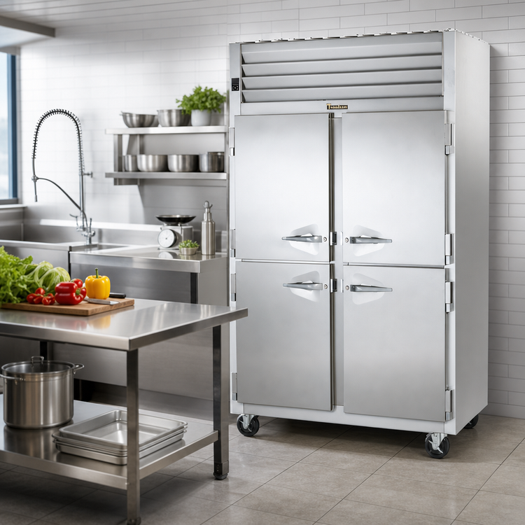 Product image #2 for Traulsen Dealer's Choice 2-Section Reach-In Freezer with Half-Height Solid Doors