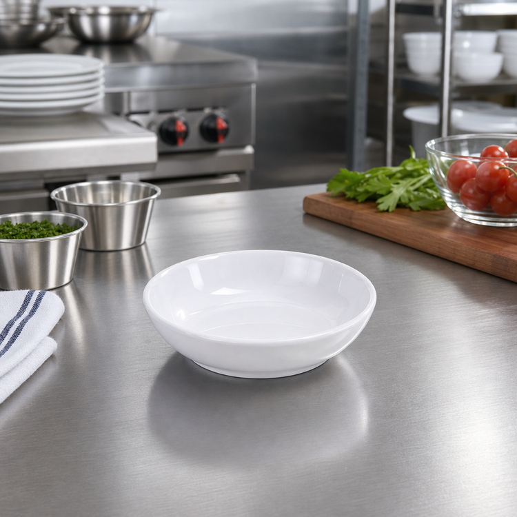 Product image #2 for American Metalcraft Mini Melamine Round Serving Bowl, 9 oz., White