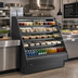 Thumbnail image #2 for Fusion® 75-3/8-Inch Wide Refrigerated Service Case with Flat Angled Lift-Up Front Glass and Remote DX Refrigeration