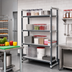 Thumbnail image #2 for Cambro Camshelving Elements XTRA 72-Inch x 18-Inch x 72-Inch 4-Shelf Solid Stationary Starter Unit, Speckled Gray