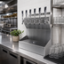 Thumbnail image #2 for Kronos 18-Inch Wall-Mount 6-Faucet Glycol-Cooled Draft Tower with Integrated Drip Tray and Glass Rinser