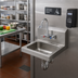 Thumbnail image #2 for Wall-Mounted Stainless Steel Hand Sink with 4-Inch Mixing Faucet