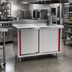 Thumbnail image #2 for Spec-Master Marine Series Stainless Steel Enclosed Work Table with Cabinet Base and Sliding Doors, 84 x 30 Inches, 4-1/2 Inch Backsplash