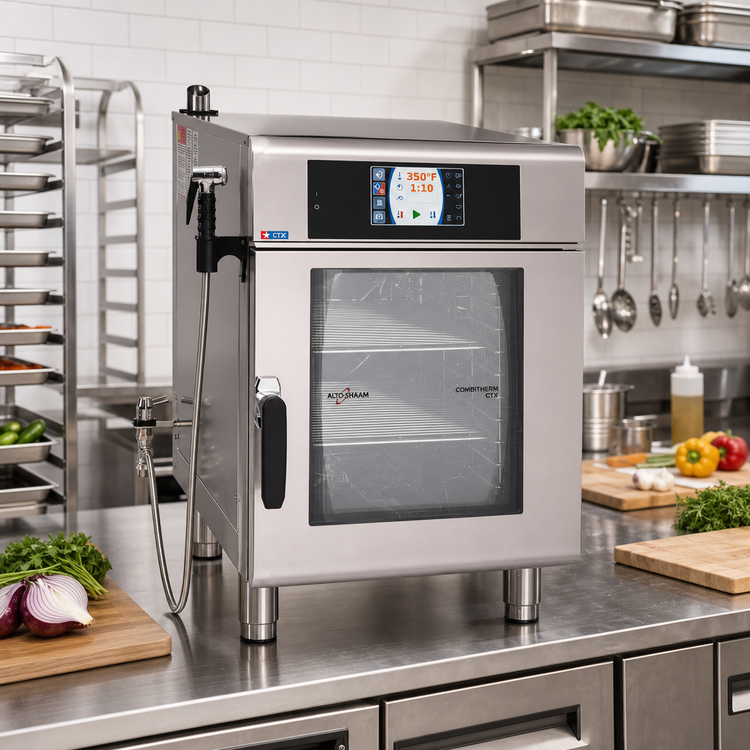 Product image #2 for Alto-Shaam CT Express Combitherm CTX4-10EC Countertop Ventless Electric Combi Oven, 5 Full-Size Hotel Pan Capacity