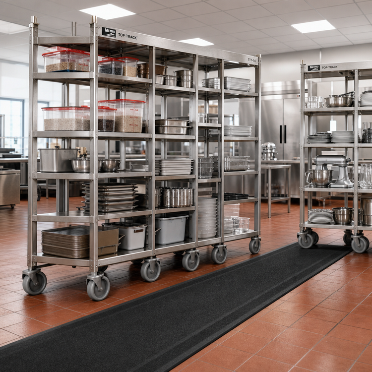 Product image #2 for Metro TOP-TRACK High-Density Floor Pad Protectors, 14-Foot Length