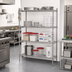 Thumbnail image #2 for Metro Super Erecta Stationary Starter Wire Shelving Unit, 36W x 24D x 63H, 4 Shelves, Metroseal Gray Epoxy-Coated Finish with Microban
