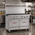 Thumbnail image #2 for Southbend Ultimate 48-Inch Natural Gas Restaurant Range with 6 Open Burners and 2 Space-Saver Ovens