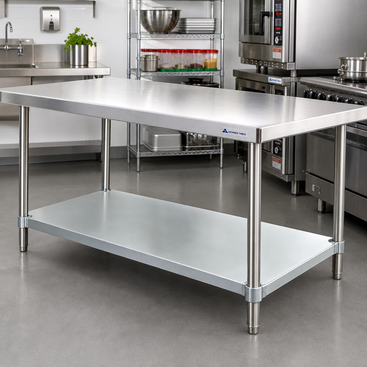 Product image #2 for Advance Tabco Galvanized Undershelf for 60 x 36-Inch Work Tables