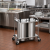 Thumbnail image #2 for Atlas Metal Heated 2-Stack Mobile Open Plate Dispenser for Up to 7-1/4-Inch Plates