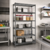 Thumbnail image #2 for Eagle Group Valu-Master 5-Tier Wire Shelving Starter Unit, 36W x 24D x 86H, Pewter Gray Epoxy