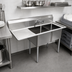 Thumbnail image #2 for Omcan 2-Compartment Pot Sink with Left-Hand Drainboard, 18